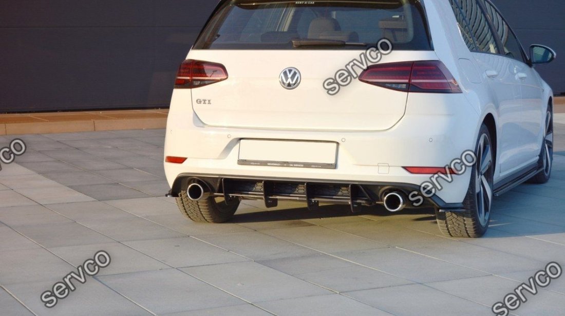 Difuzor spoiler prelungire bara spate Volkswagen Golf 7 Mk VII GTI Facelift 2017-2019 v4