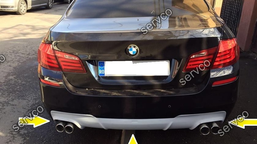 Difuzor spoiler tuning sport bara spate BMW F10 F11 Seria 5 ACS AC SCHNITZER Mpack Aero v3