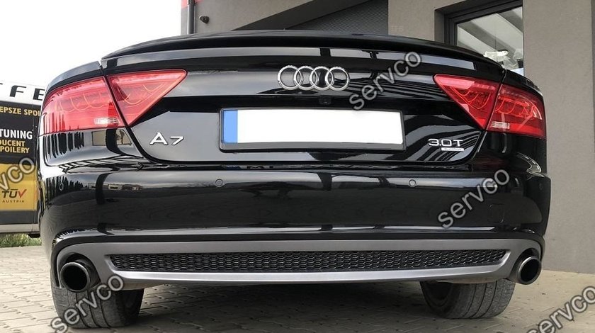 Difuzor tuning sport bara spate Audi A7 4G8 2010-2014 v2