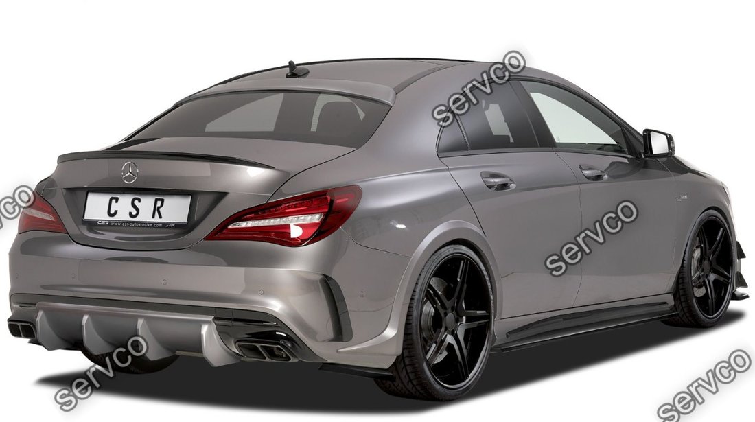 Difuzor tuning sport bara spate Mercedes Benz CLA Class 45 AMG C117 X117 CSR HA212 2015-  v1