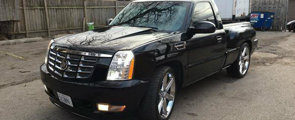 Din seria 'ce se mai vinde pe internet': Un Chevrolet Silverado cu masca de Escalade isi cauta o noua casa Din seria 'ce se mai vinde pe internet': Un Chevrolet Silverado cu masca de Escalade isi cauta o noua casa
