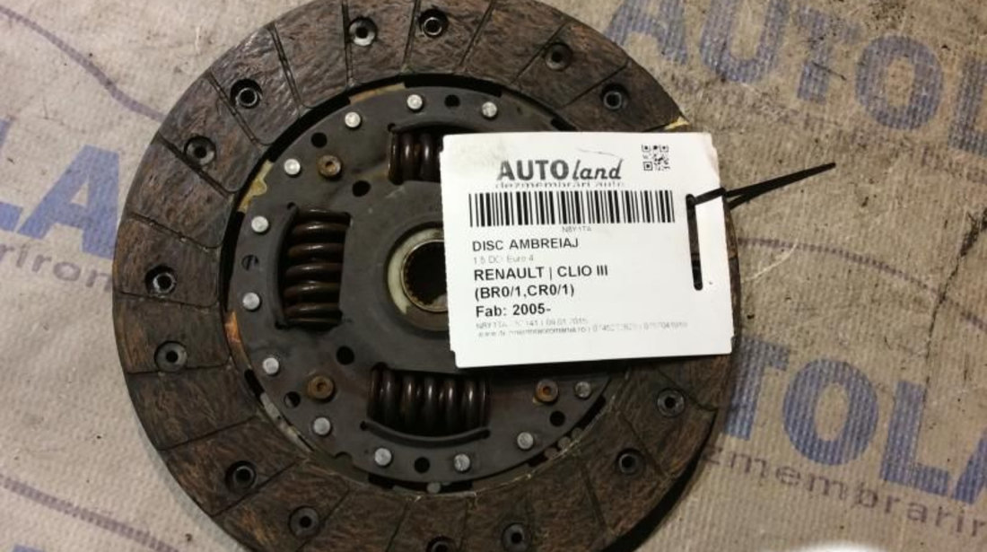 Disc Ambreiaj 1.5 DCI Euro 4 Renault CLIO III BR0/1,CR0/1 2005