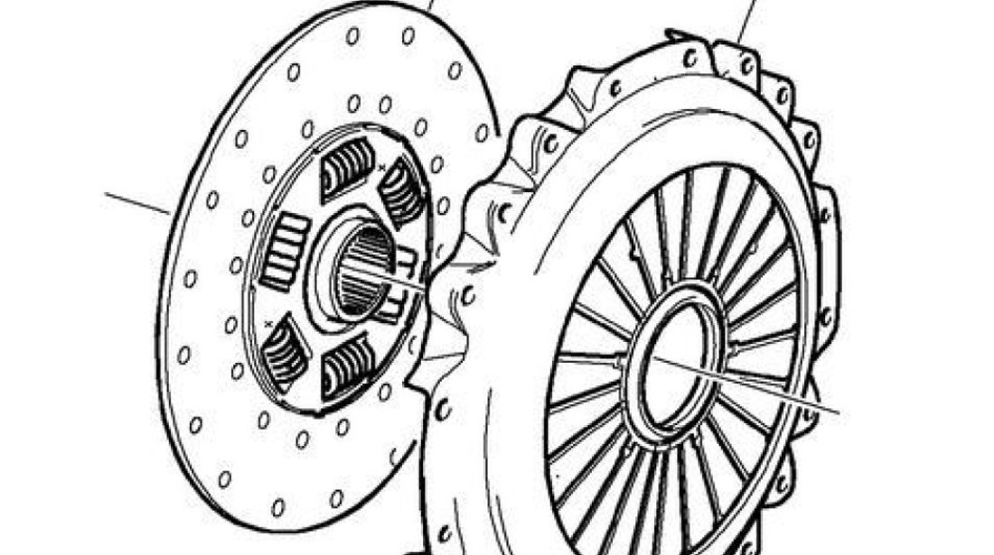 Disc ambreiaj antrenare auxiliar Scania P,R LIPE Clutch 1929397