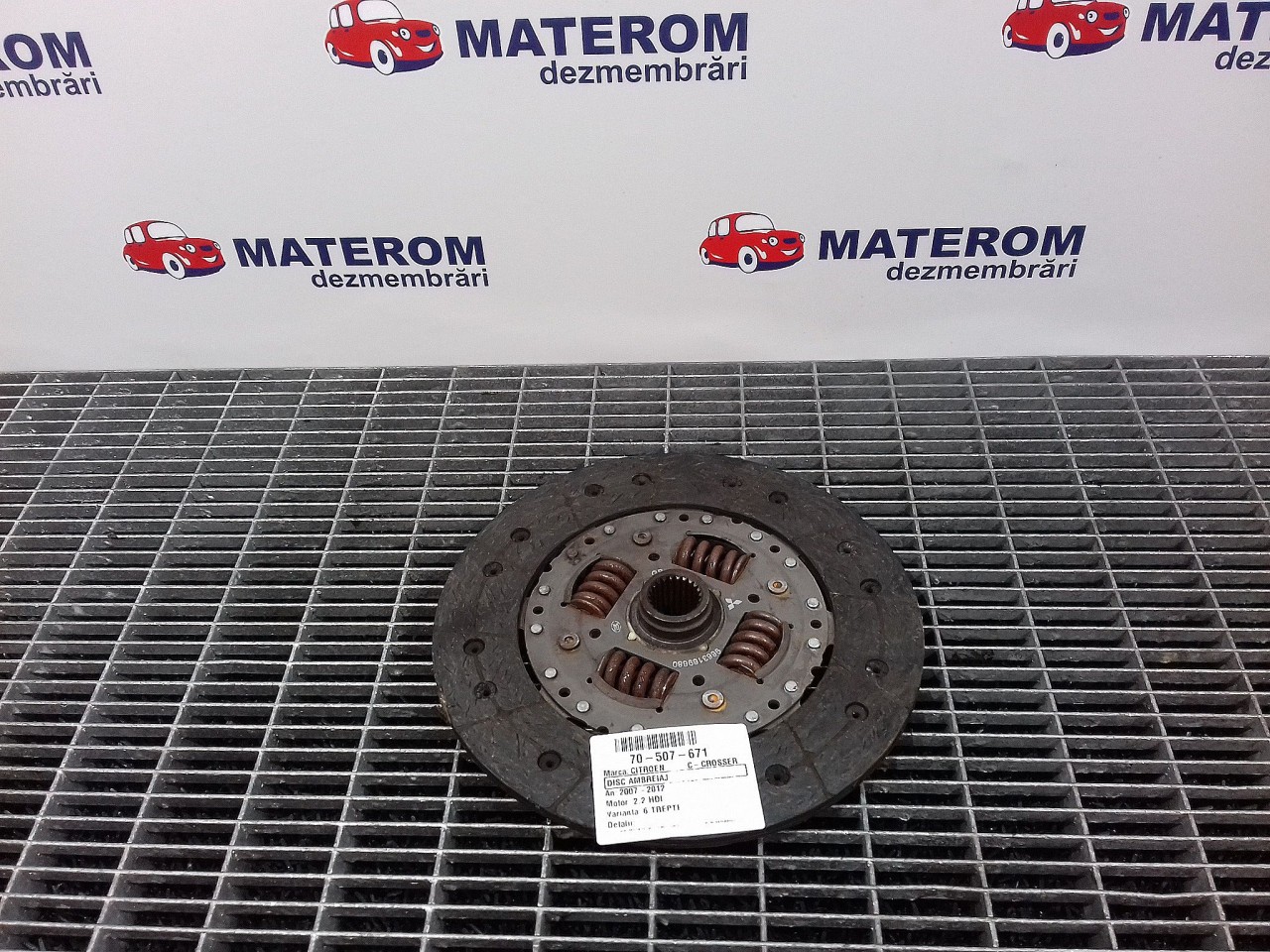 DISC AMBREIAJ CITROEN C-CROSSER C-CROSSER 2.2 HDI - (2007 2012)