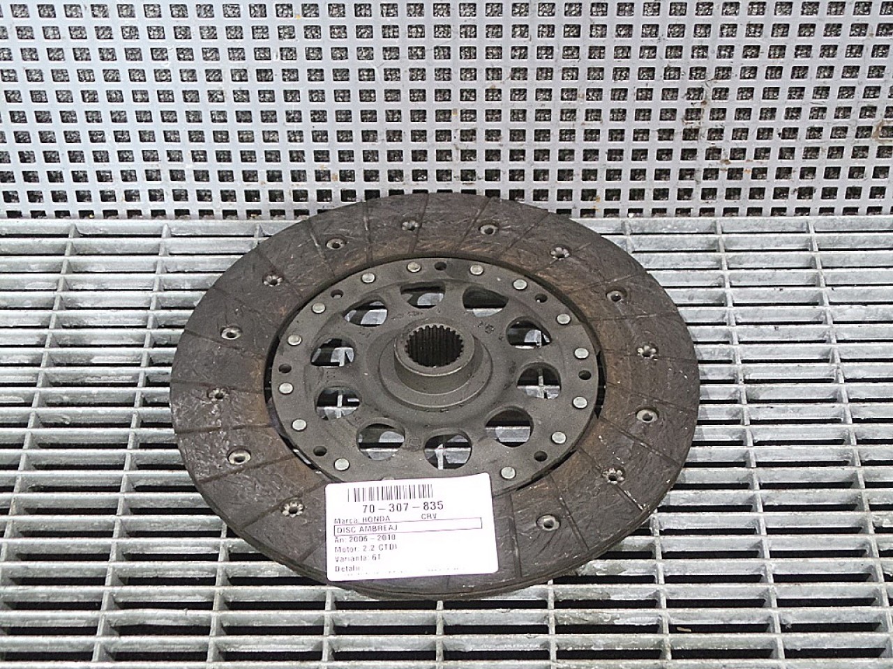 DISC AMBREIAJ HONDA CRV CRV 2.2 CTDI - (2006 2012)