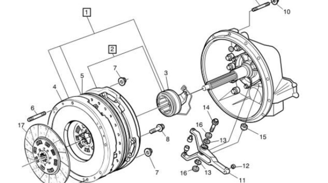 Disc ambreiaj intre placi presiune Volvo Truck 8x4 (poz.5) K.M.Autotechnik 20744252