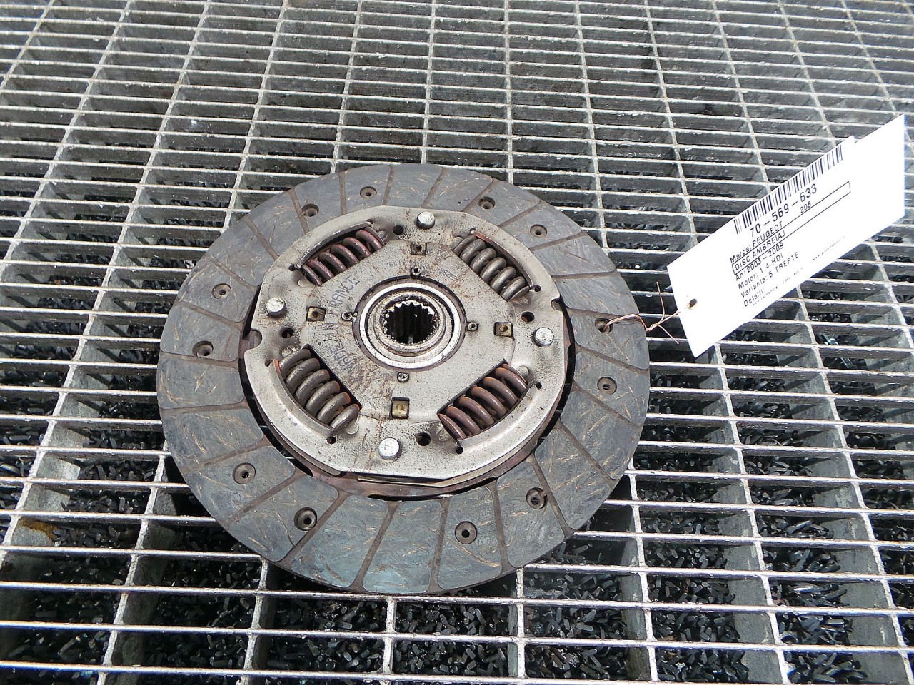 DISC AMBREIAJ PEUGEOT 206 1.4 HDI - (2003 2009)