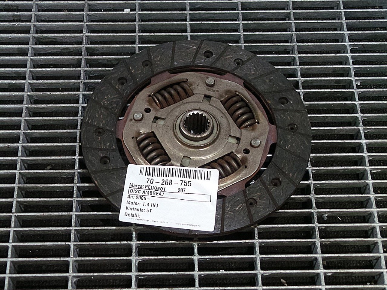 DISC AMBREIAJ PEUGEOT 207 207 1.4 INJ - (2006 2009)
