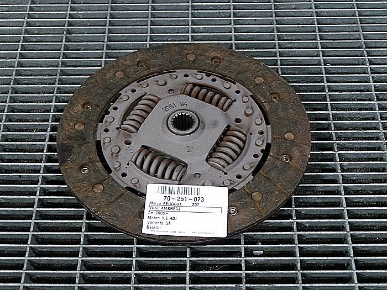 DISC AMBREIAJ PEUGEOT 207 207 1.6 HDI - (2006 2009)