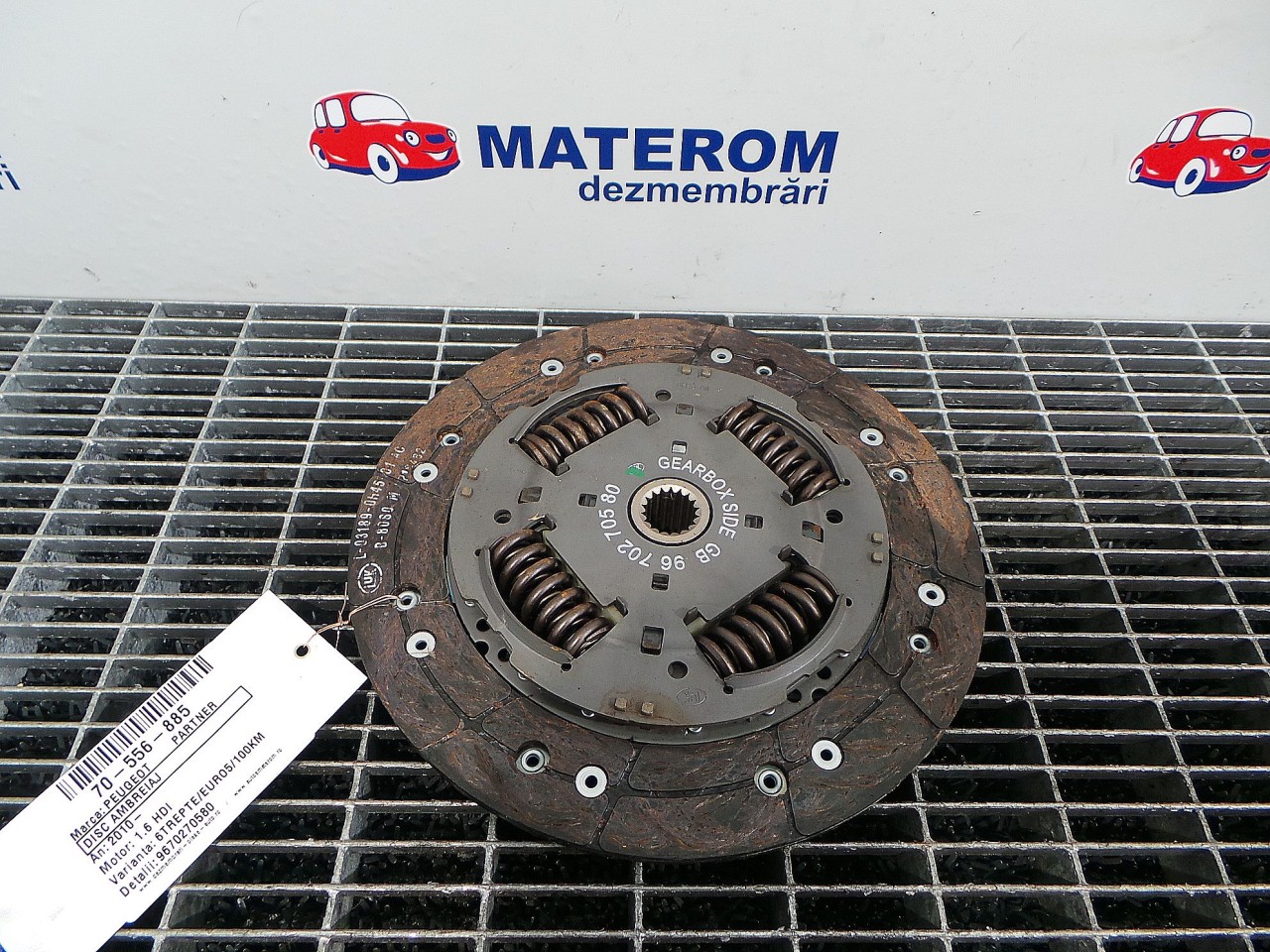 DISC AMBREIAJ PEUGEOT PARTNER PARTNER 1.6 HDI - (2008 2012)