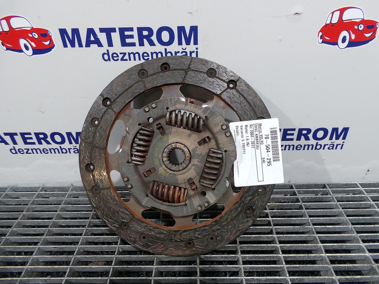DISC AMBREIAJ VOLVO S40 1.6 INJ - (2004 2012)