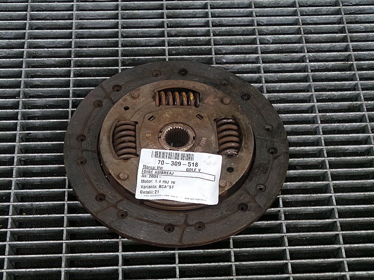 DISC AMBREIAJ VW GOLF V 1.4 INJ 16V - (2004 2008)