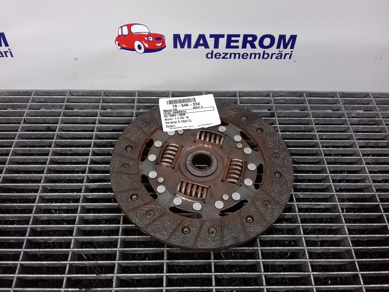 DISC AMBREIAJ VW GOLF V GOLF V 1.4 INJ 16V - (2004 2008)