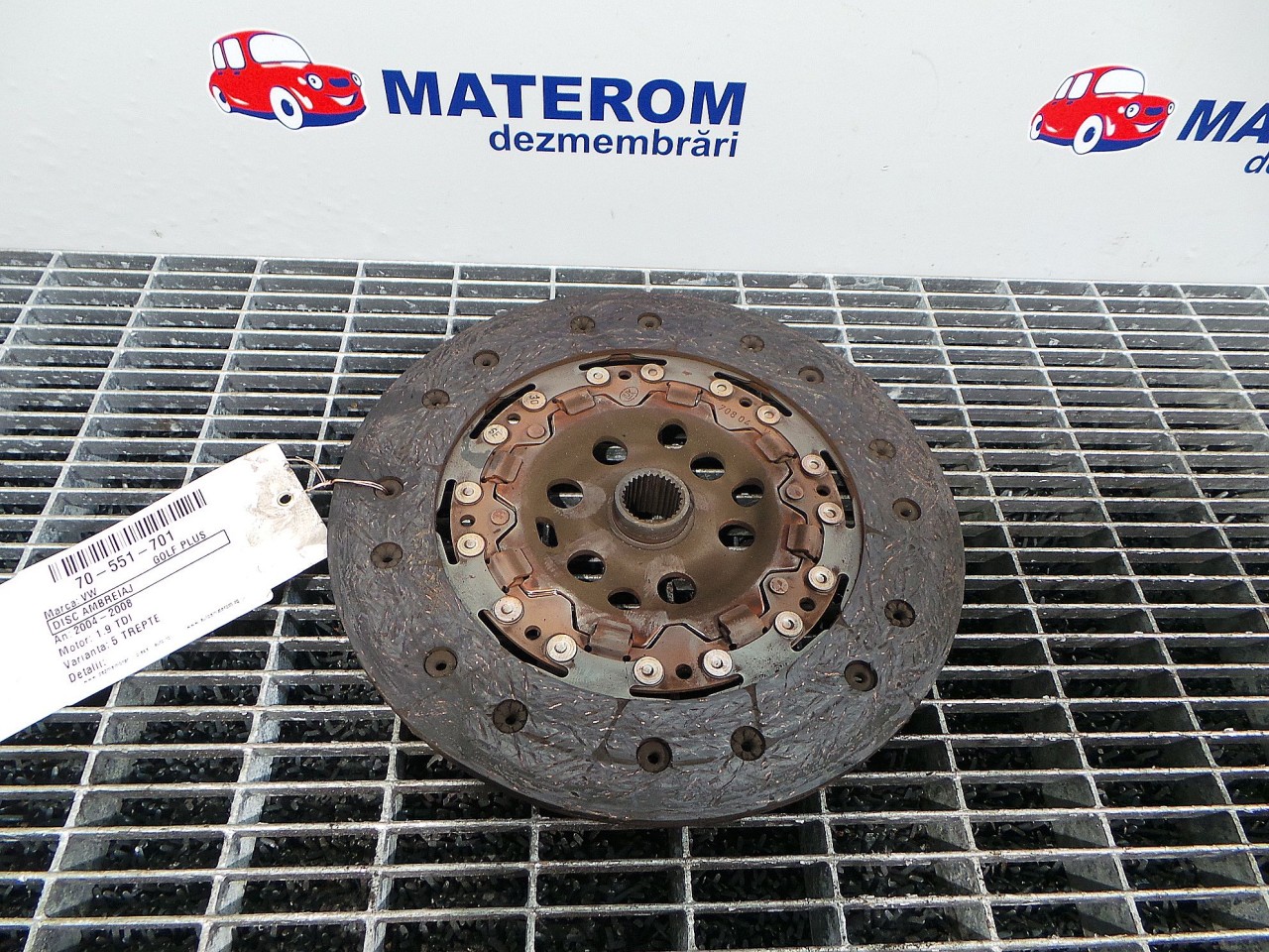 DISC AMBREIAJ VW GOLF V PLUS 1.9 TDI - (2005 2008)