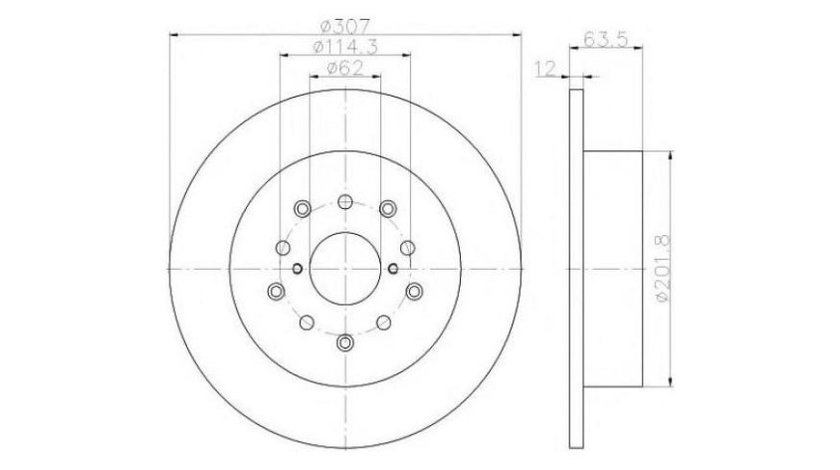 Disc de frana #2 08A03810