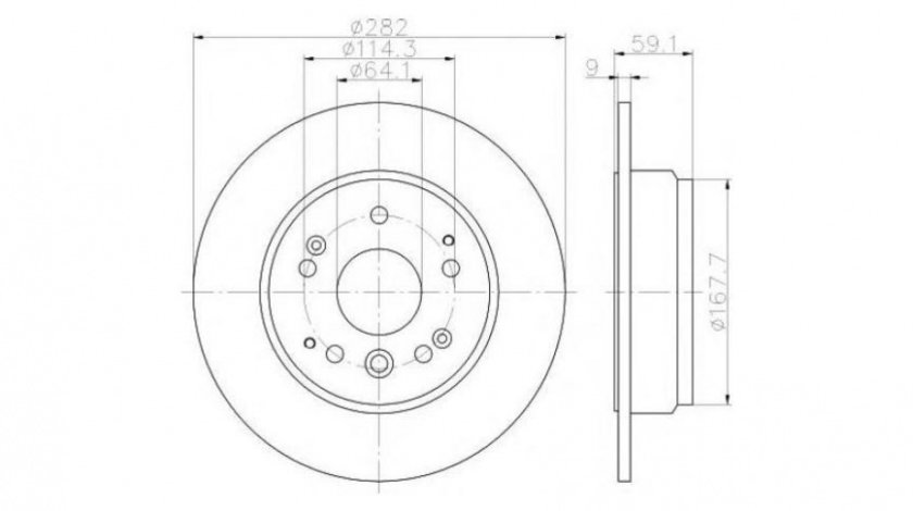 Disc de frana Acura TL (1998-2003) #2 355120321