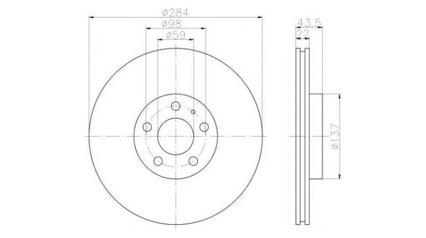 Disc de frana Alfa Romeo 164 (1987-1998) [164] #2 09493920