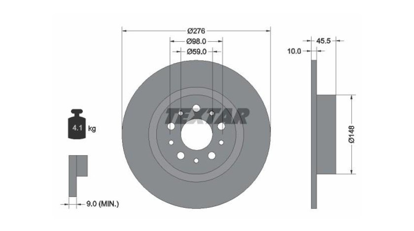 Disc de frana Alfa Romeo GT (937) 2003-2010 #2 08786110