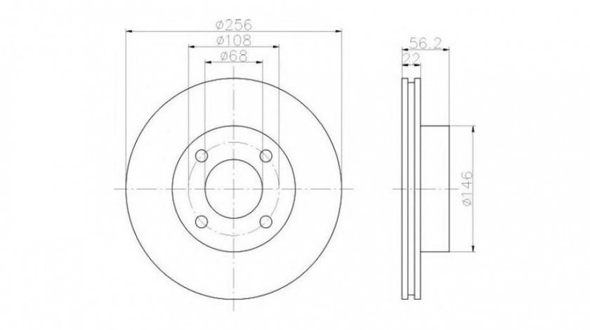 Disc de frana Audi AUDI 80 (8C, B4) 1991-1994 #2 09571010