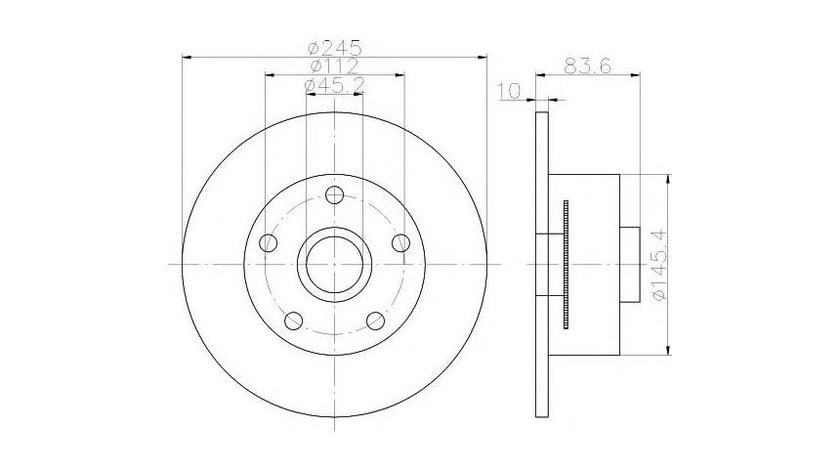 Disc de frana Audi AUDI A4 (8D2, B5) 1994-2001 #2 08691110