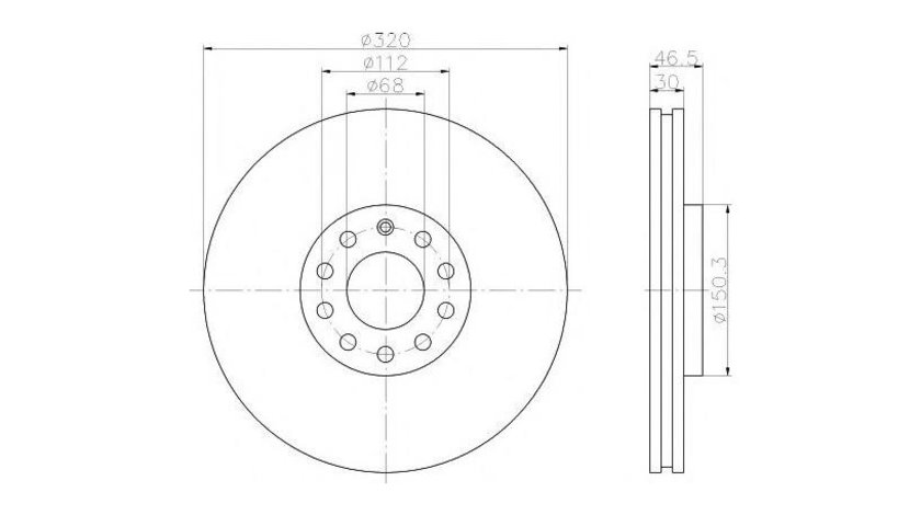 Disc de frana Audi AUDI A4 (8EC, B7) 2004-2008 #2 0986478985