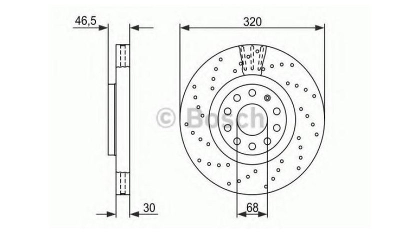 Disc de frana Audi AUDI A4 (8EC, B7) 2004-2008 #2 0986479258