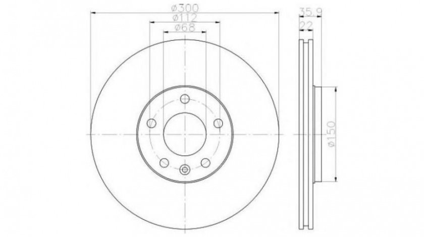 Disc de frana Audi AUDI A4 Cabriolet (8H7, B6, 8HE, B7) 2002-2009 #2 09A81411