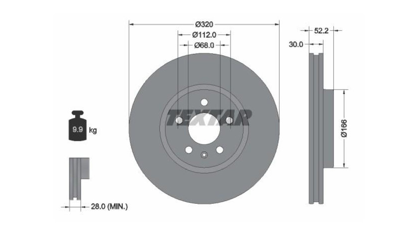 Disc de frana Audi AUDI A5 Cabriolet (8F7) 2009-2016 #2 0986479468