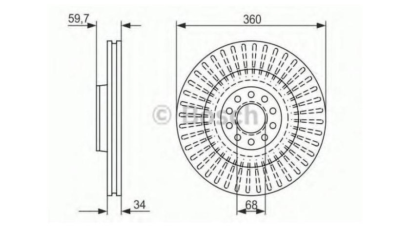 Disc de frana Audi AUDI A6 Avant (4F5, C6) 2005-2011 #3 0986479302