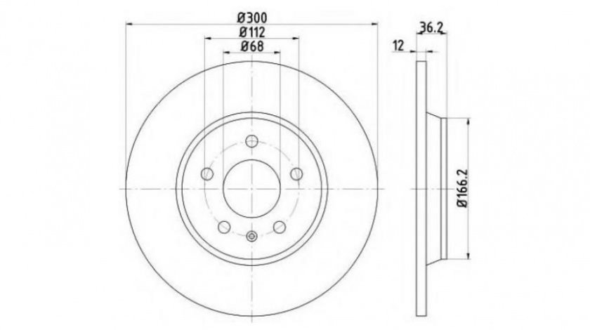 Disc de frana Audi AUDI A7 Sportback (4GA, 4GF) 2010-2016 #3 08A75910