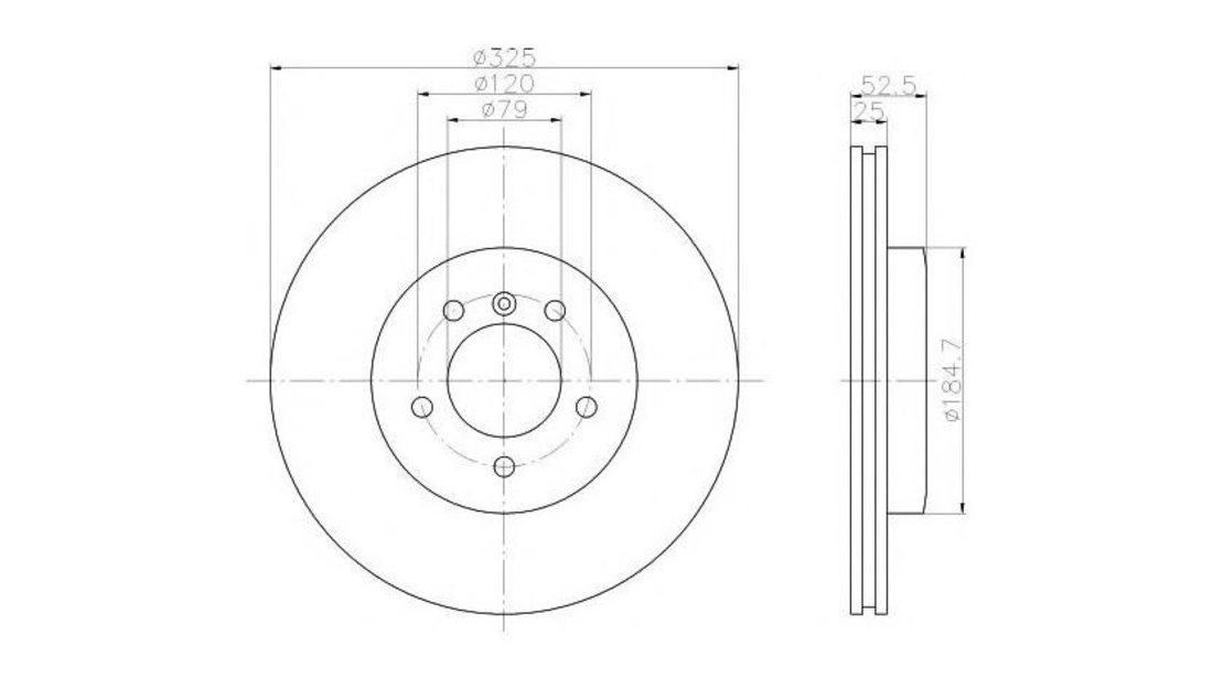 Disc de frana BMW 3 Cabriolet (E46) 2000-2007 #2 0986478012