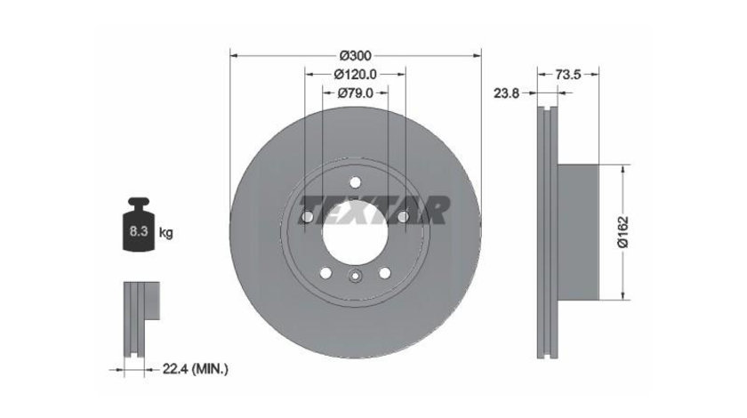 Disc de frana BMW 3 (E90) 2005-2011 #2 0986479216