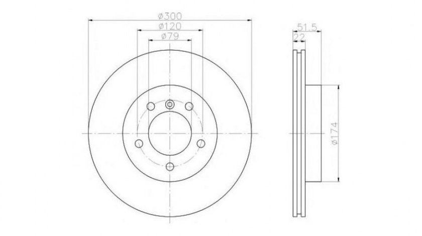 Disc de frana BMW 3 Touring (E46) 1999-2005 #3 09770110