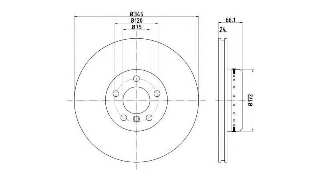 Disc de frana BMW 4 cupe (F32, F82) 2013-2016 #2 34206797605