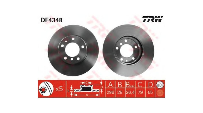 Disc de frana BMW 5 (E34) 1987-1995 #2 09711510