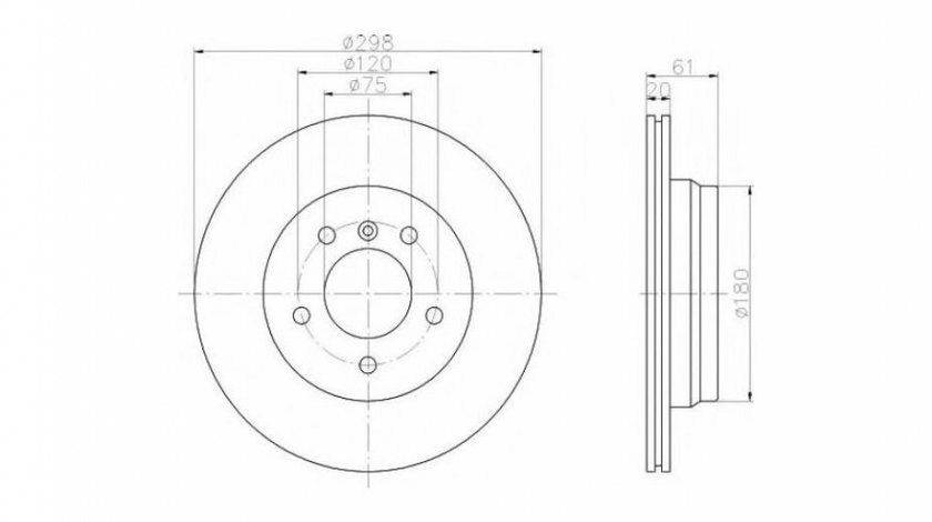 Disc de frana BMW 5 (E39) 1995-2003 #2 09684110