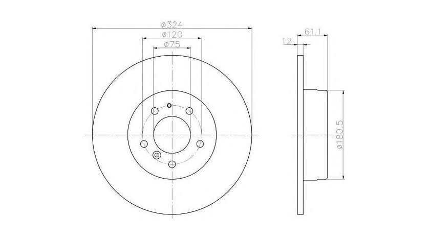 Disc de frana BMW 8 (E31) 1990-1999 #2 08558010