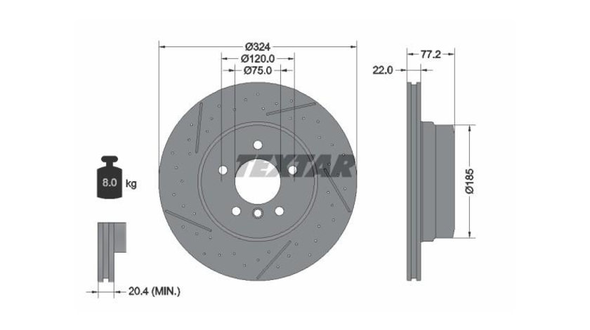 Disc de frana BMW BMW 1 Cabriolet (E88) 2008-2016 #2 150293400