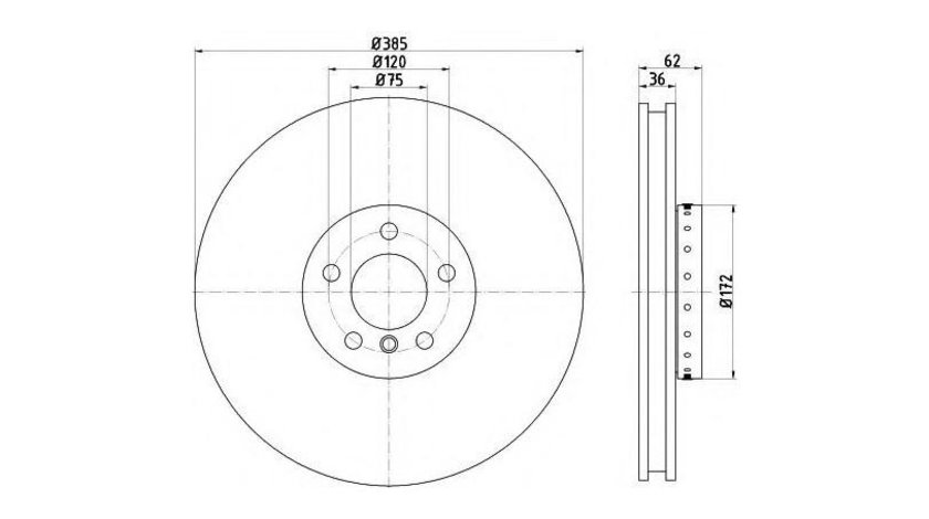 Disc de frana BMW X6 (F16, F86) 2014-2016 #2 1421468