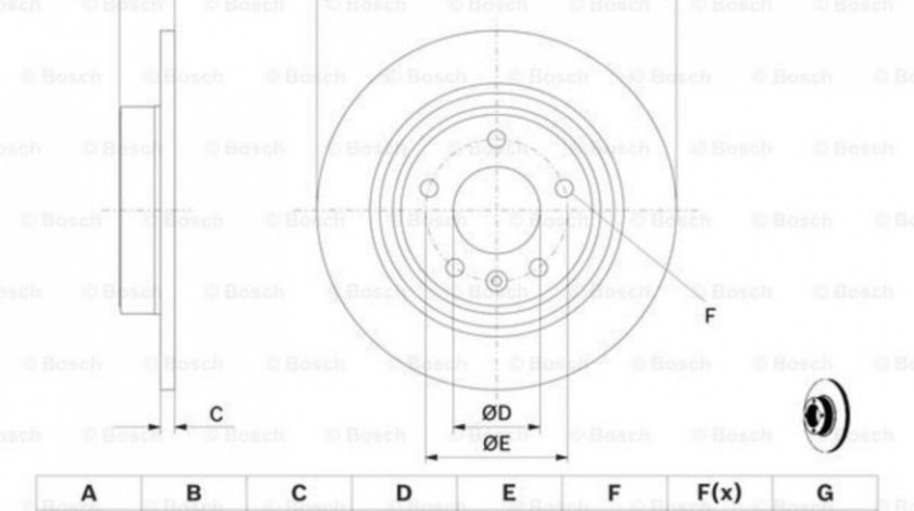 Disc de frana Chevrolet CRUZE hatchback (J305) 2011-2016 #2 08B35110