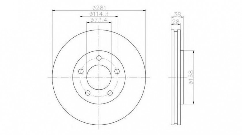 Disc de frana Chrysler VOYAGER Mk III (RG, RS) 1999-2008 #2 0986478109