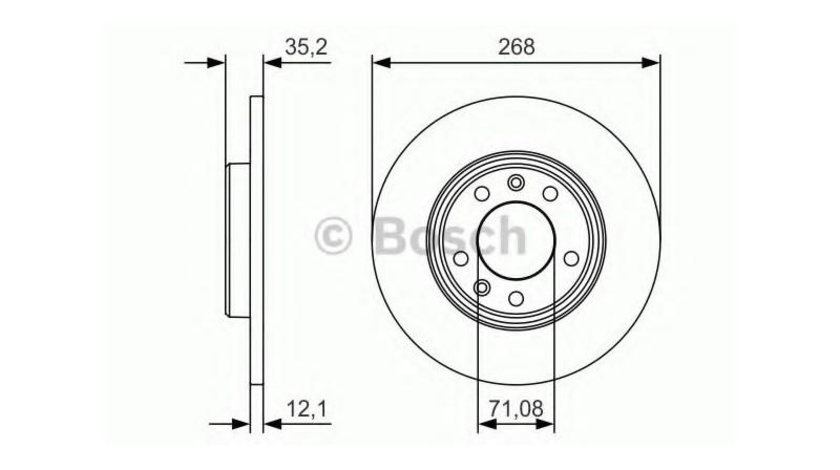 Disc de frana Citroen C4 Grand Picasso II 2013-2016 #2 0986479C24