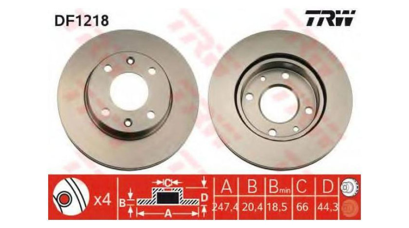 Disc de frana Citroen VISA 1978-1991 #2 09312510