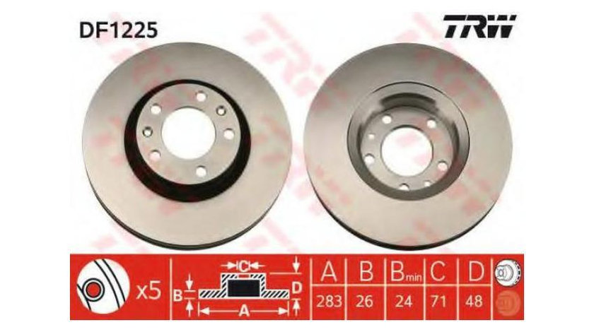 Disc de frana Citroen XM Estate (Y3) 1989-1994 #2 09557410