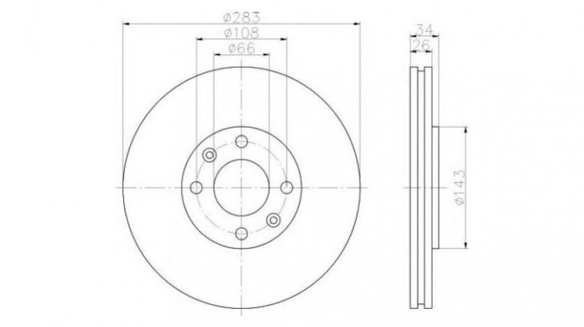 Disc de frana Citroen XSARA caroserie 2000-2005 #2 0986478979