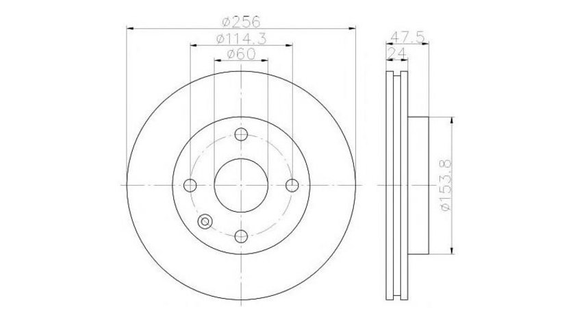 Disc de frana Daewoo EVANDA (KLAL) 2002-2016 #2 0986479328