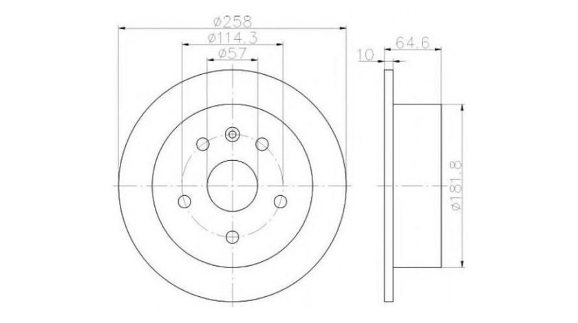 Disc de frana Daewoo LEGANZA (KLAV) 1997-2004 #2 0986479U30