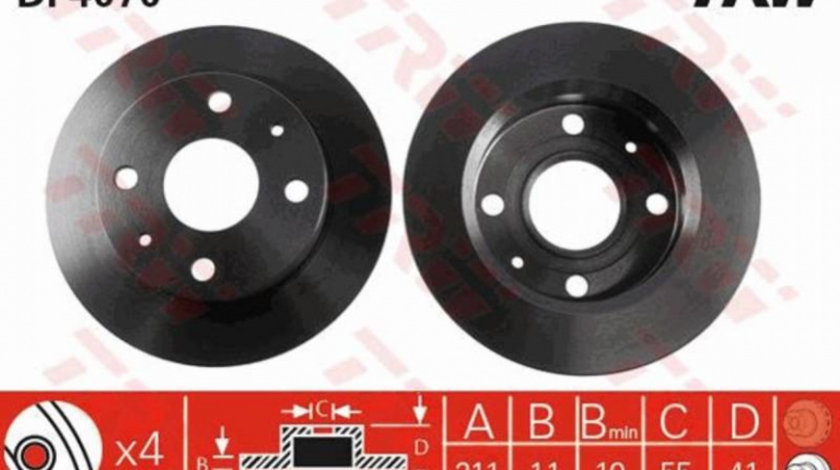 Disc de frana Daihatsu TREVIS 2006-2016 #2 08913810