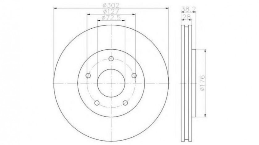 Disc de frana Dodge GRAND CARAVAN 2007-2016 #2 04721995AA