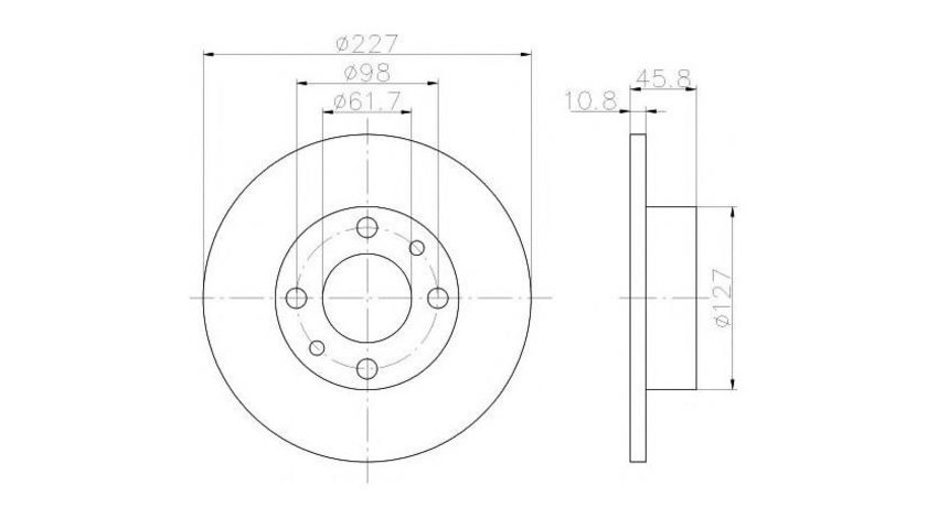 Disc de frana Fiat 131 1974-1986 #2 08363610